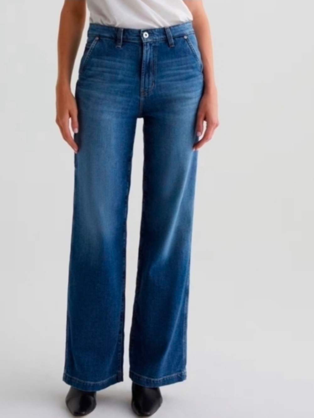 AG Adriano Goldschmied Evangelie Wide Leg Carpenter Jean Provence Blue | 26